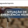 Águas do Rio Preto emite alerta de emergência hídrica em São José