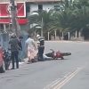 Acidente de moto é registrado no Brucussu, perto do Ginásio Municipal, em São José